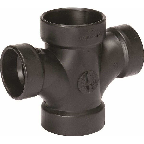Nibco DWV ABS DOUBLE SANITARY TEE 2 IN. X 2 IN. X 1-1/2 IN. X 1-1/2 IN I27050I - main